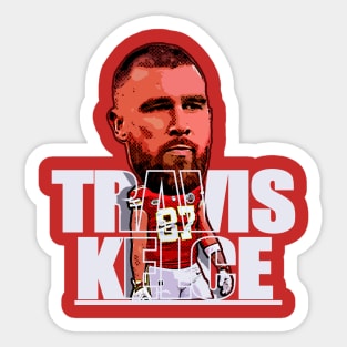 travis kelce cartoony style Sticker